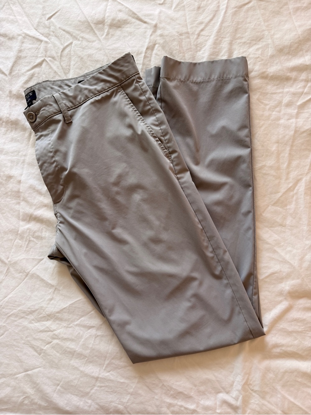 J. Crew Men's Light Gray Performance Chinos